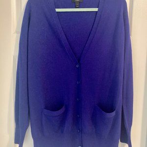 J.Crew Blue Merino Wool Cardigan